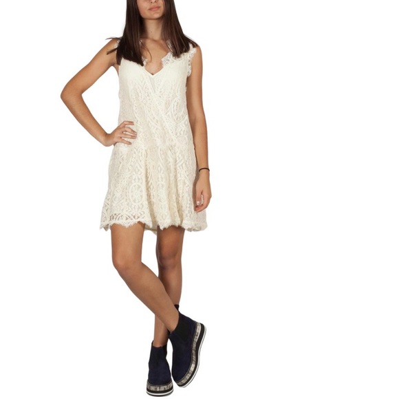 Free People Dresses & Skirts - NEW Free People Heart in Two Ivory Lace Dress